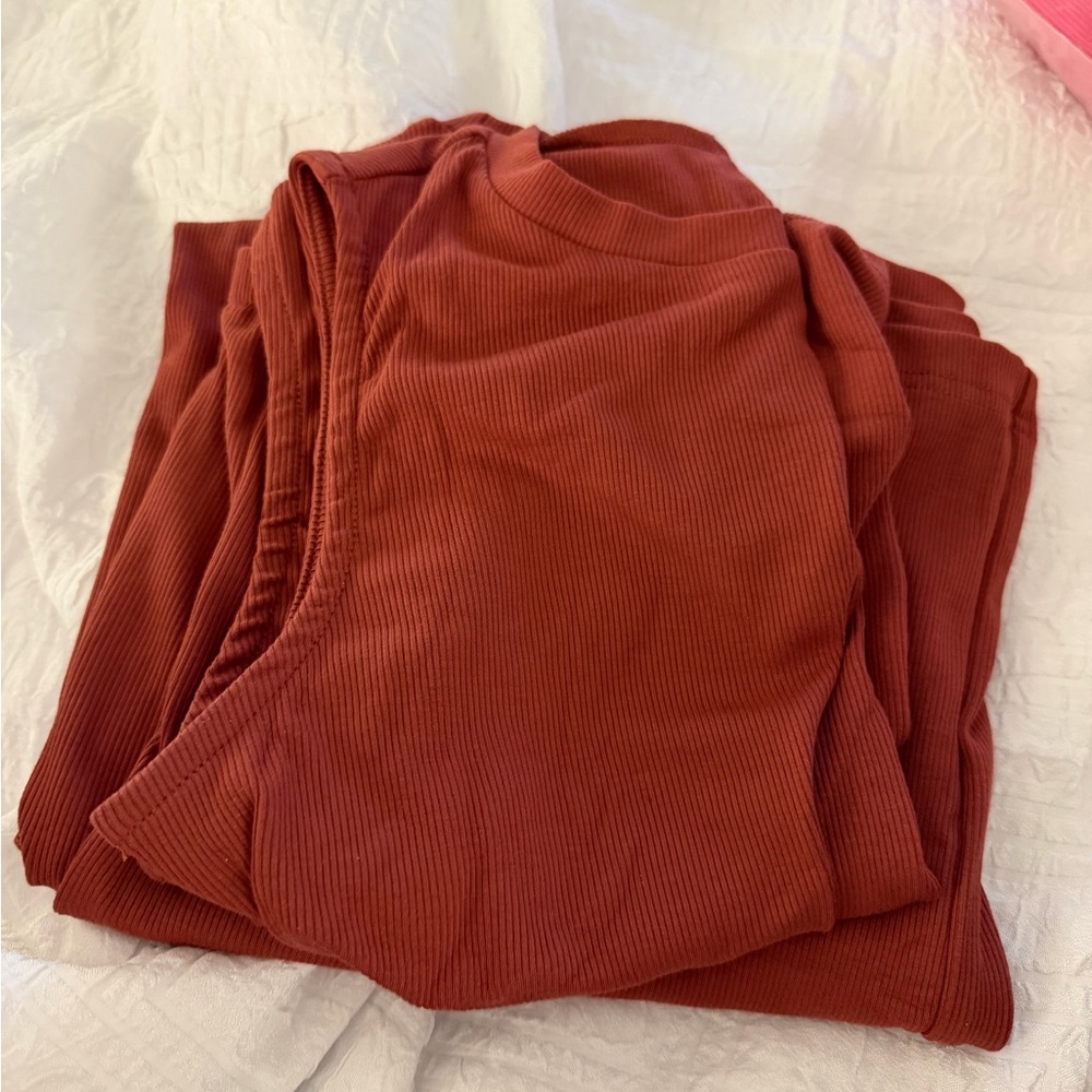 Rust Crop Top & Midi Skirt Set Size Small NWT - Picture 5 of 7